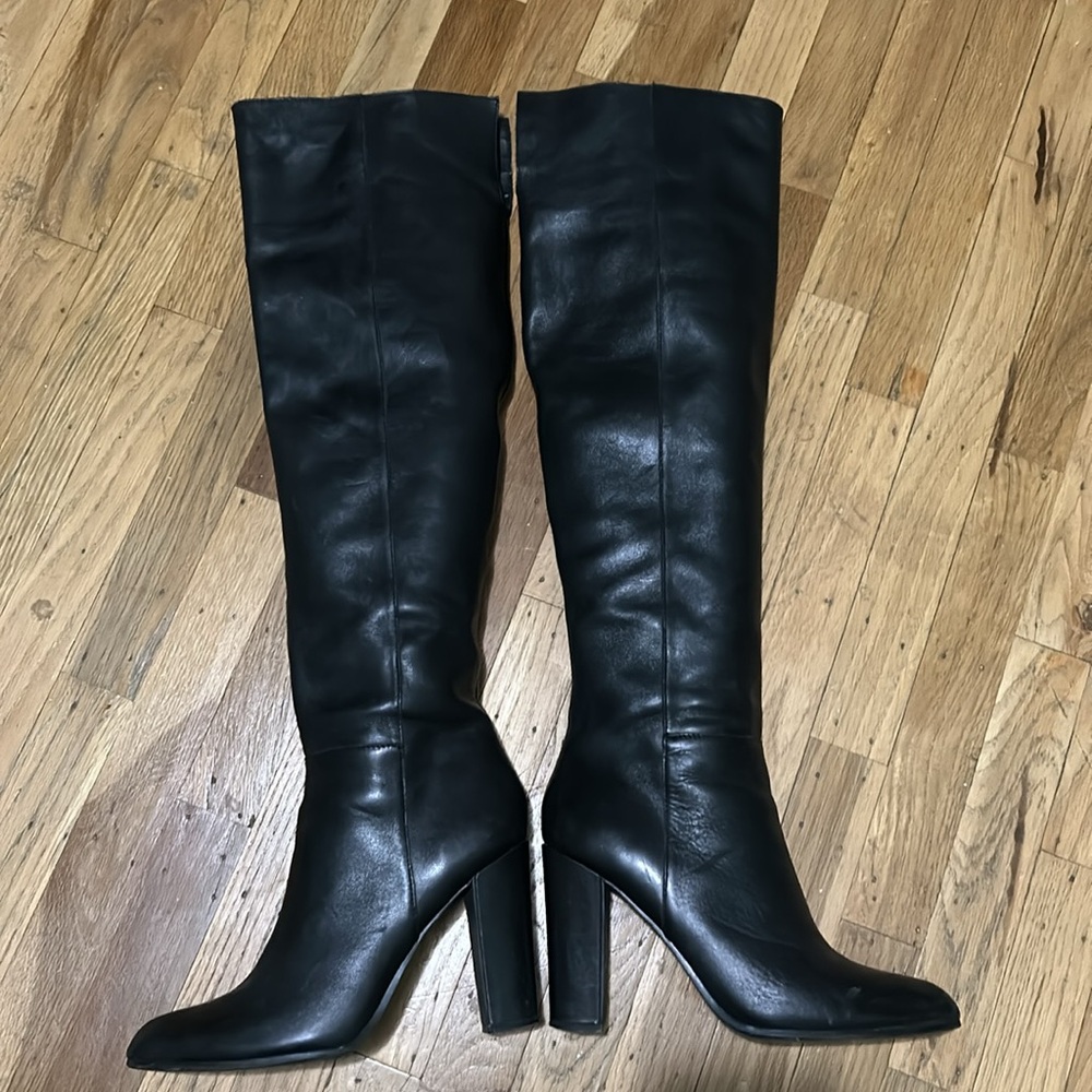 Steve Madden black over the knee boots size 9